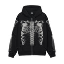 STUSSY FW23 RIB GAGE ZIP HOODIE